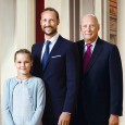 Three generations: King Harald, Crown Prince Haakon and Princess Ingrid Alexandra. Photo: Jørgen Gomnæs / The Royal Court 